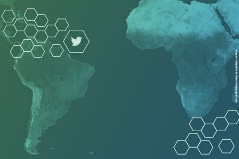 Uma imagem dos continentes sul-americano e africano representando a Modelagem Computacional: o que é, como funciona e qual sua aplicação